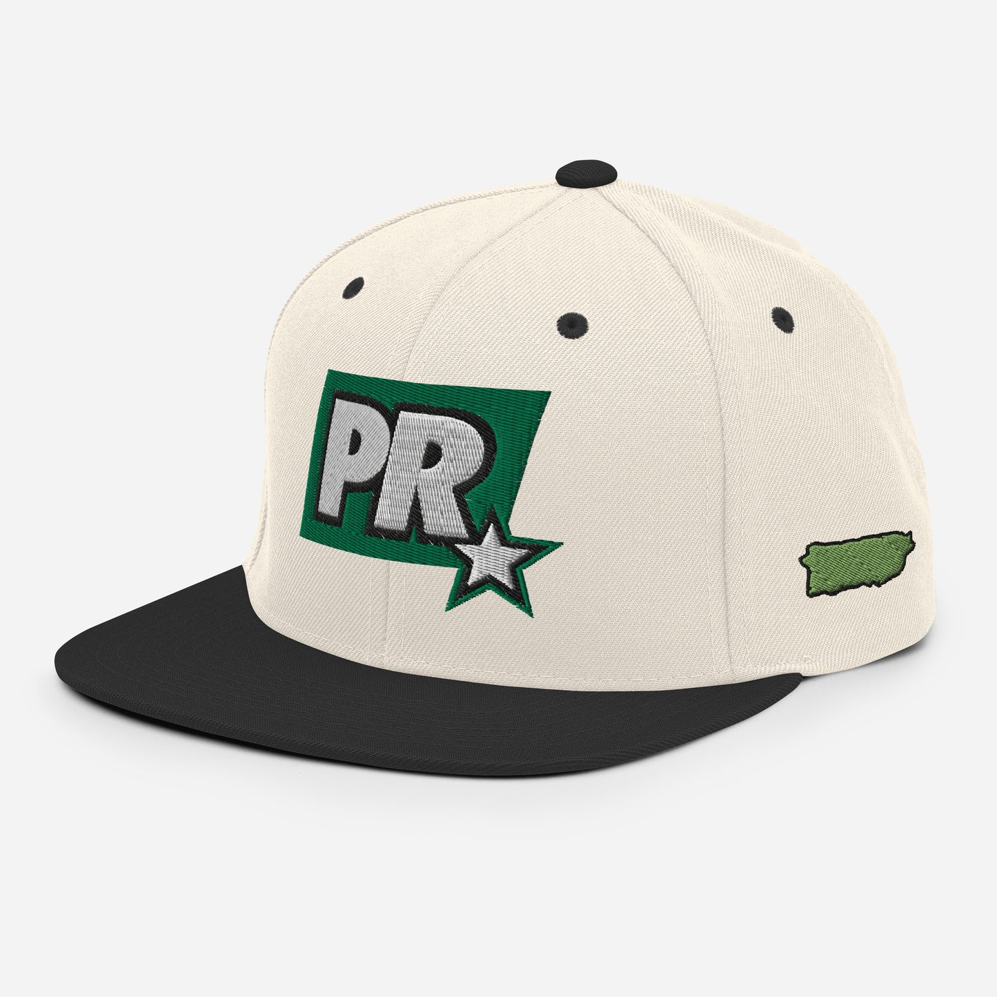 PR STAR GREEN Snapback Hat