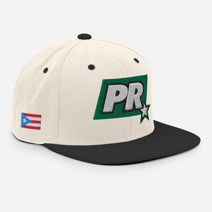 PR STAR GREEN Snapback Hat