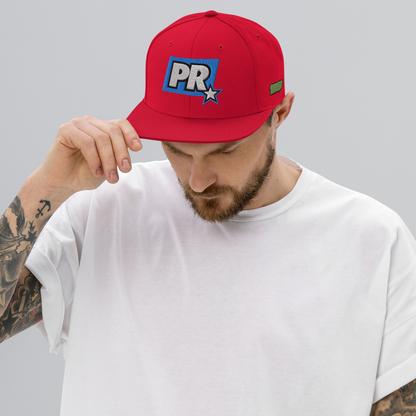 PR STAR ALL RED Snapback Hat