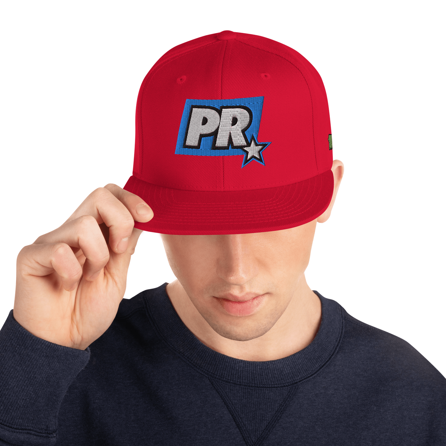 PR STAR ALL RED Snapback Hat