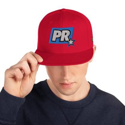 PR STAR ALL RED Snapback Hat