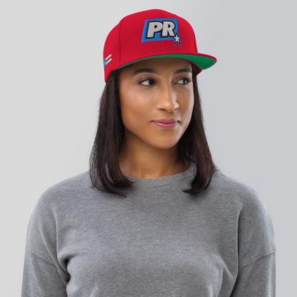 PR STAR ALL RED Snapback Hat