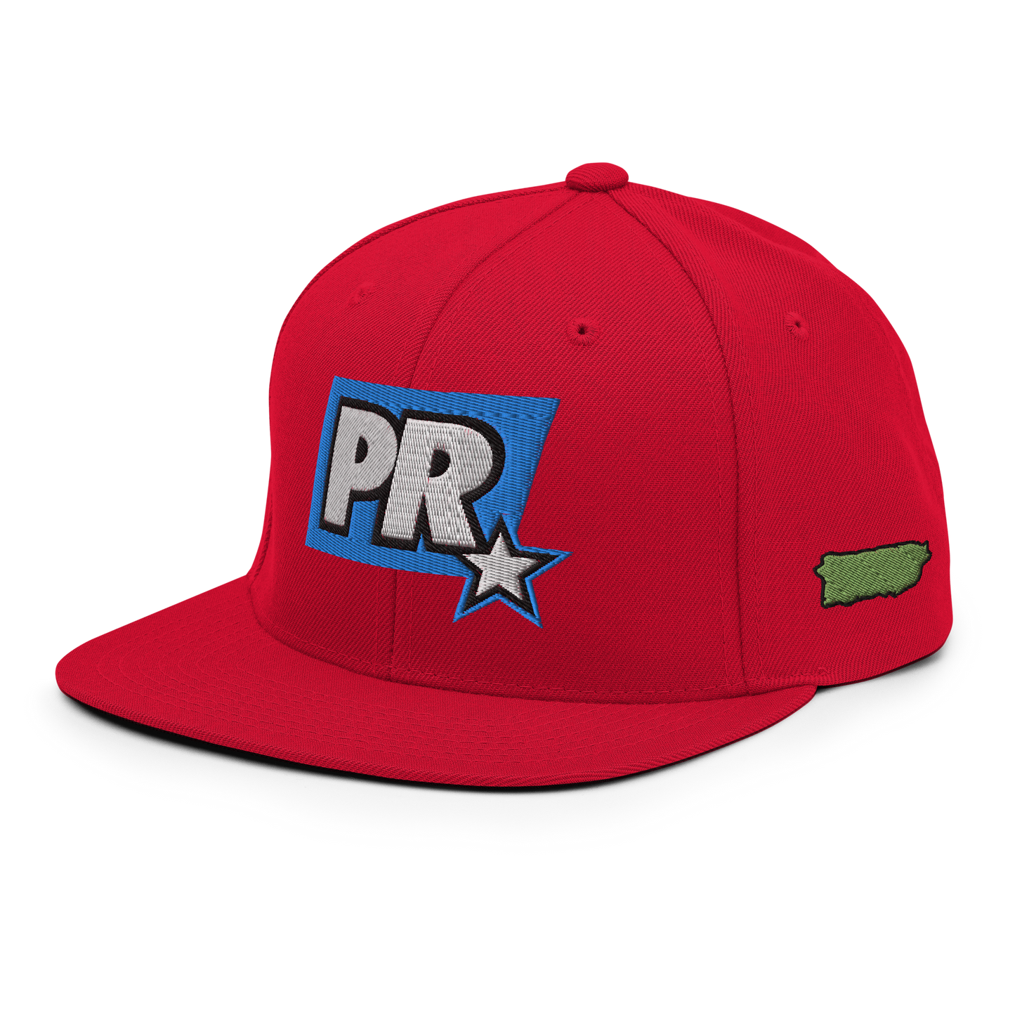 PR STAR ALL RED Snapback Hat