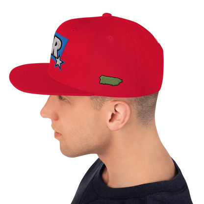 PR STAR ALL RED Snapback Hat