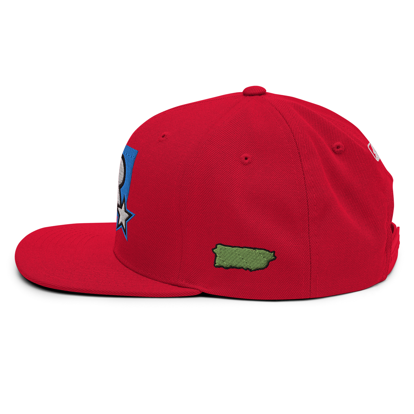 PR STAR ALL RED Snapback Hat