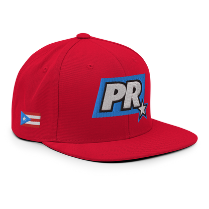 PR STAR ALL RED Snapback Hat