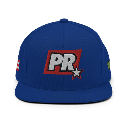 PR STAR ALL BLUE Snapback Hat