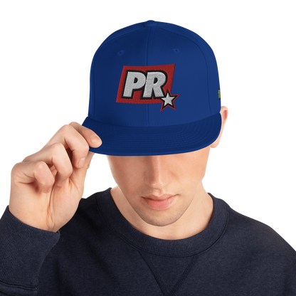 PR STAR ALL BLUE Snapback Hat