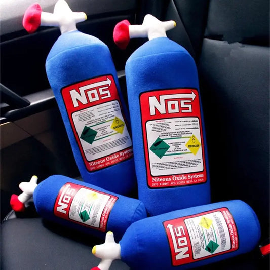 NOS Nitrous Oxide Bottle Plush Pillow