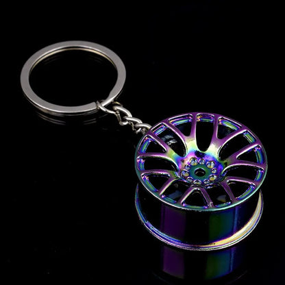 Metal Car Wheels Keychain